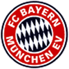 Logo des FC Bayern München mit rot-weißen Bayerischen Rauten und dem Schriftzug "FC Bayern München e.V.".