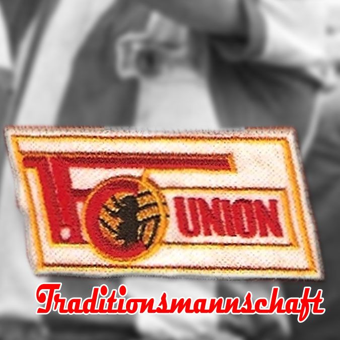 Logo des FC Union mit der Aufschrift „Traditionsmannschaft“ in roter Schrift.
