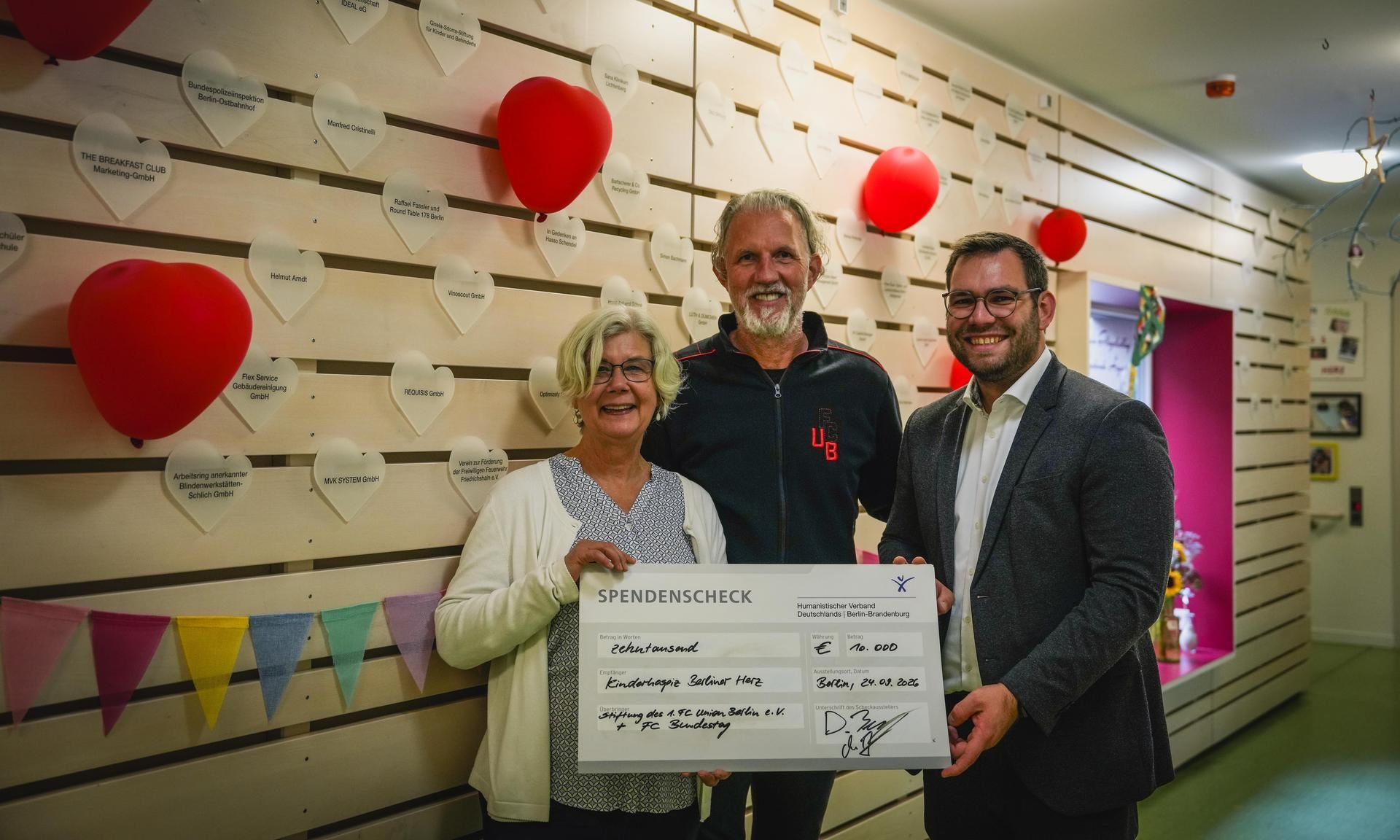  10.000 Euro für Kinderhospiz Berliner Herz