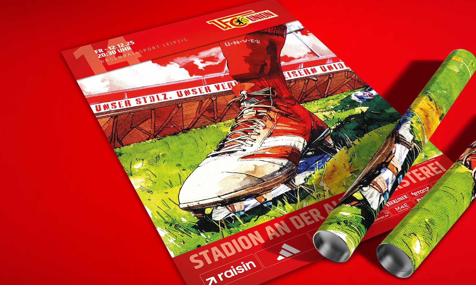 Das Plakat heißt "Tradition". Es ist jetzt fertig.