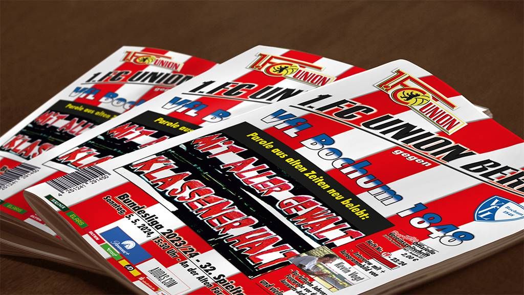 Drei Eintrittskarten für ein Fußballspiel zwischen 1. FC Union Berlin und VfL Bochum.