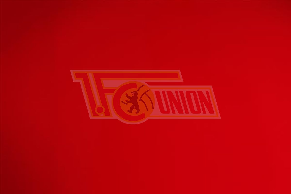 Logo von FC Union Berlin auf rotem Hintergrund.
