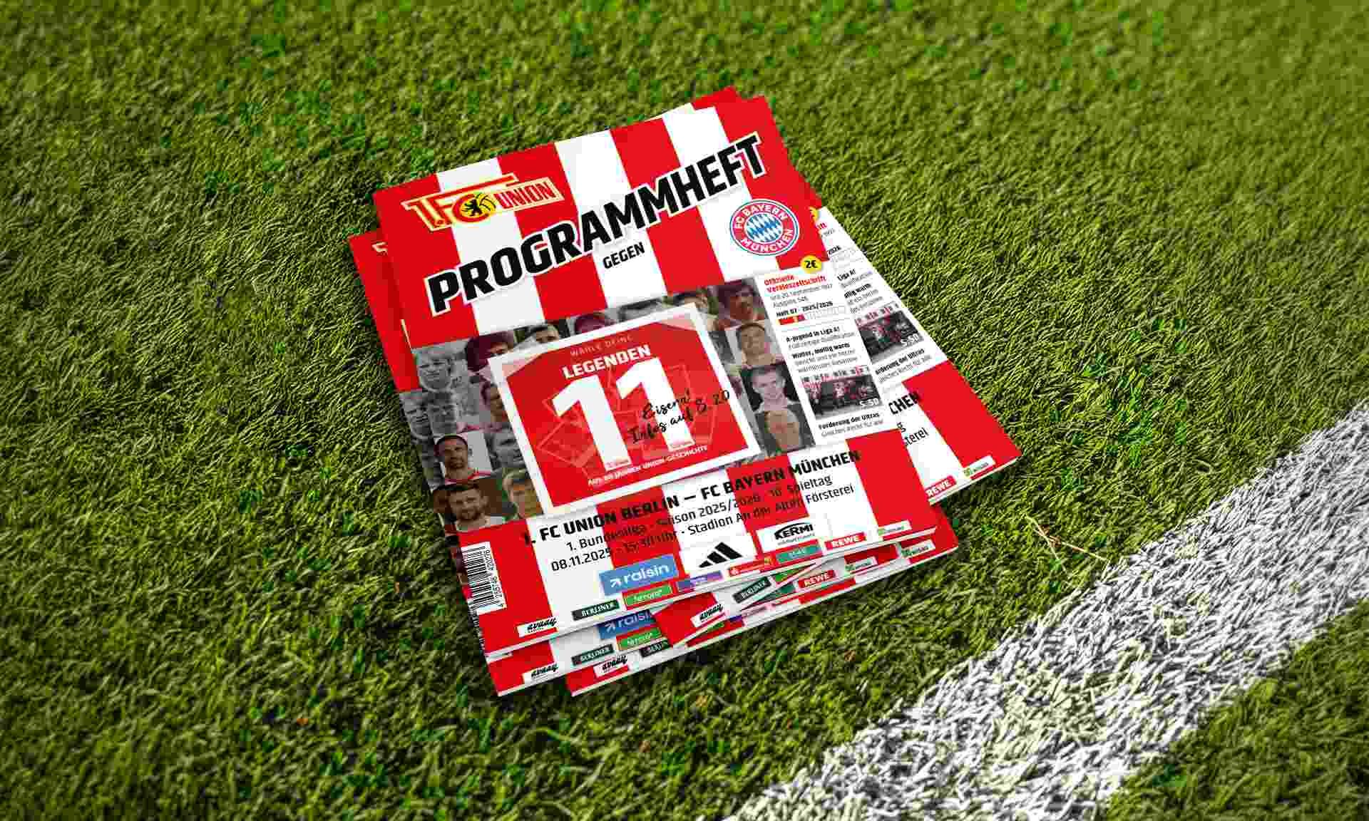 Das Programmheft zum Bayern-Spiel