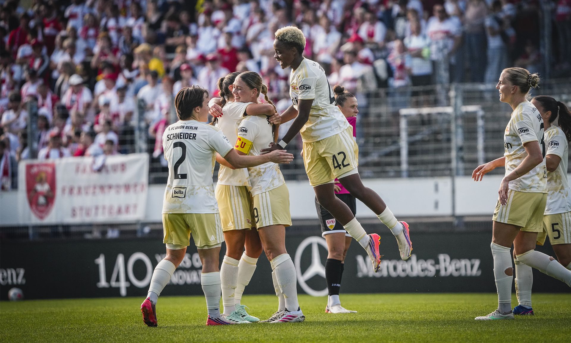 Unionerinnen schlagen den VfB Stuttgart mit 4:0 